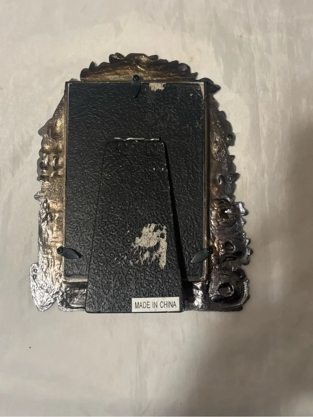 Garden Floral Metal Photo Frame - Silver